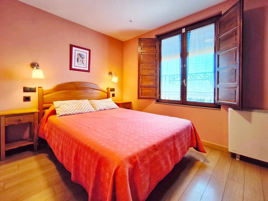 Cama o camas de una habitación en Hospedaje La Judería