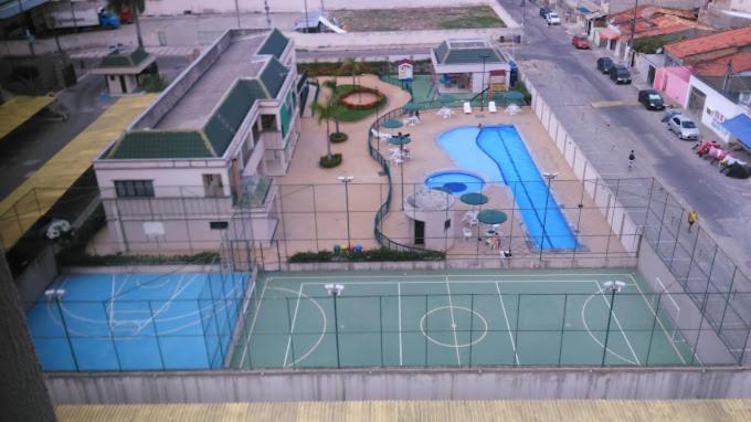 a model of a swimming pool in a building at Apartamento Farolândia, Aracaju-SE in Atalaia Velha