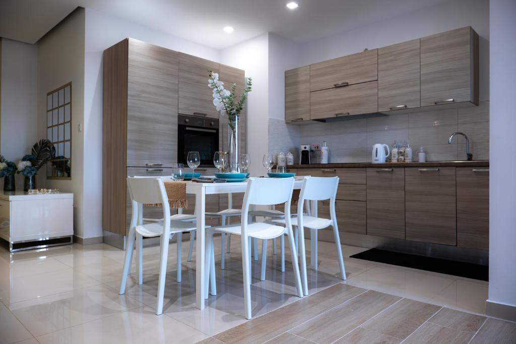 Kuchyň nebo kuchyňský kout v ubytování Gibi & Lumo Apartment's by ELDI