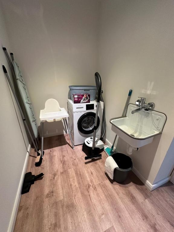 Koupelna v ubytování Linnebarg Hus 2