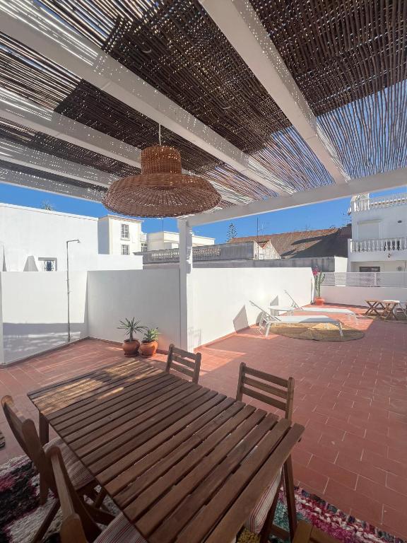 Balkon ili terasa u objektu Casa Tropical - maison typique dans le centre historique d'Olhao