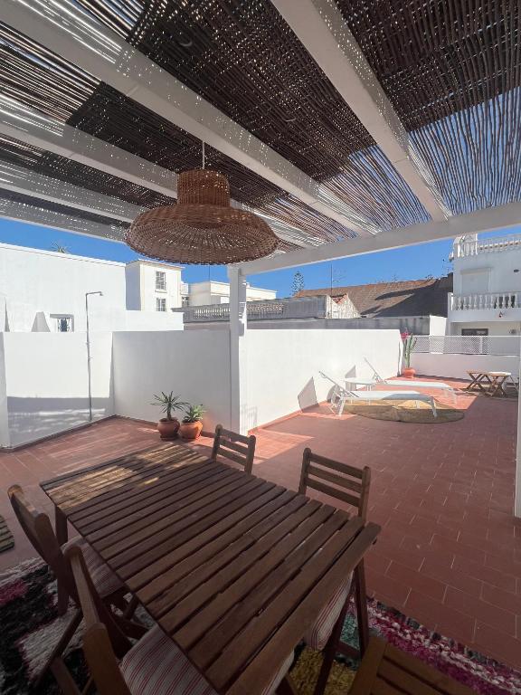 Balkon ili terasa u objektu Casa Tropical - maison typique dans le centre historique d'Olhao