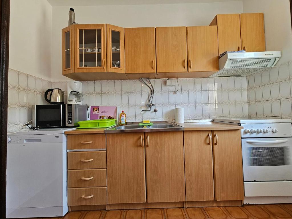 Kuchyňa alebo kuchynka v ubytovaní Apartment Milada
