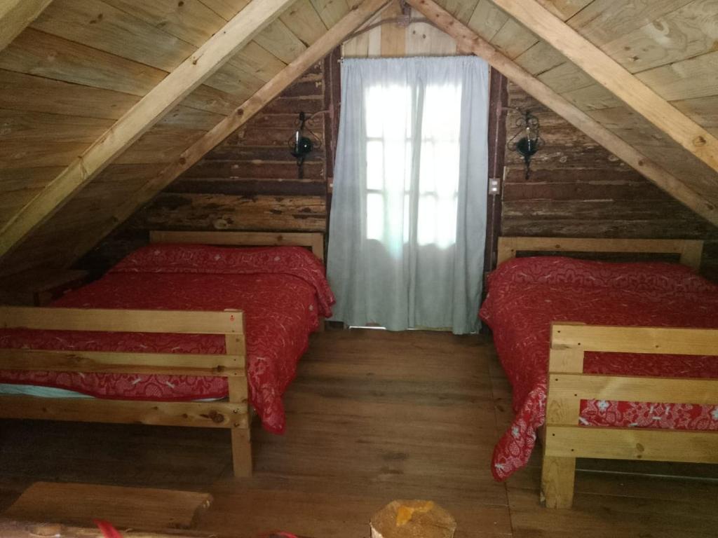 Ένα ή περισσότερα κρεβάτια σε δωμάτιο στο montaña viviente