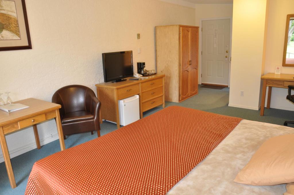 TV a/nebo společenská místnost v ubytování Summerland Motel