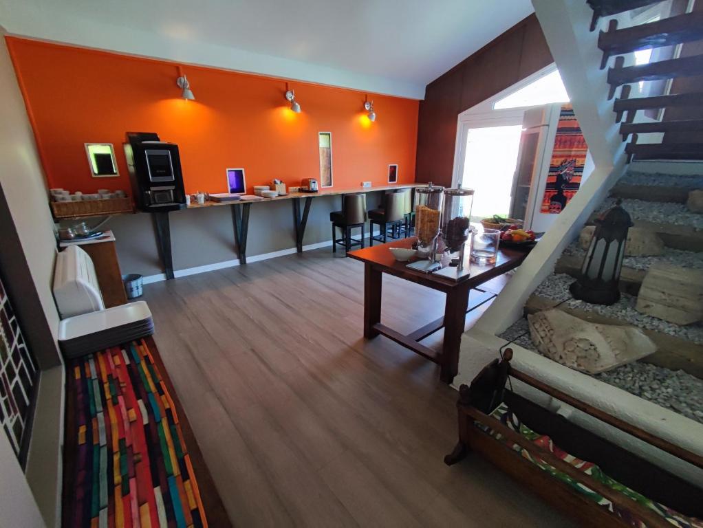 Kuchyň nebo kuchyňský kout v ubytování MOODz HOTEL VIENNE