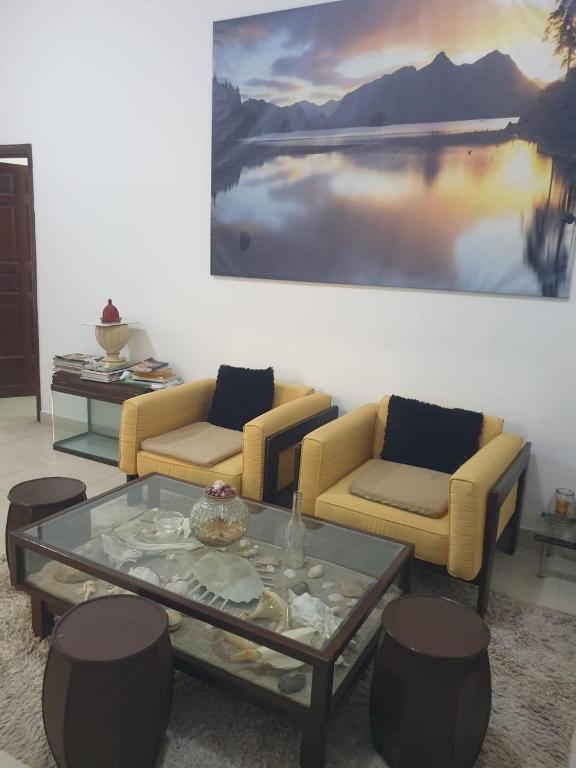 Istumisnurk majutusasutuses Qantab Village Stay