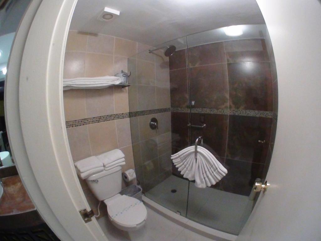 Koupelna v ubytování Baja Inn Hoteles Rio
