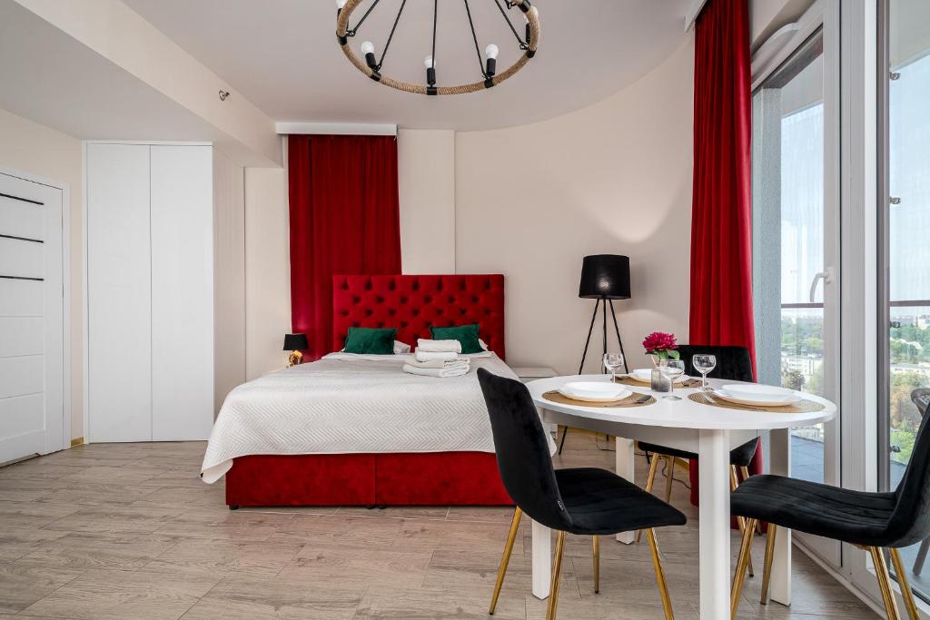 Posteľ alebo postele v izbe v ubytovaní Kasprzaka 29 Bliska Wola Tower By Perfect Apart