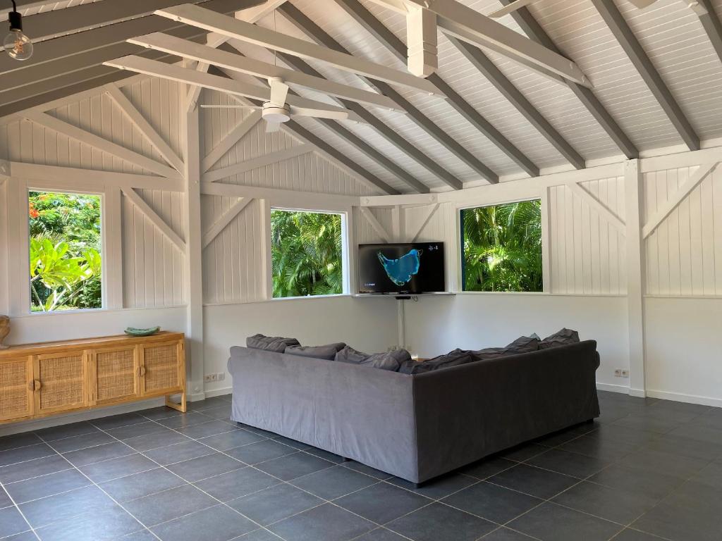 Posezení v ubytování Villa bleu karaïbes