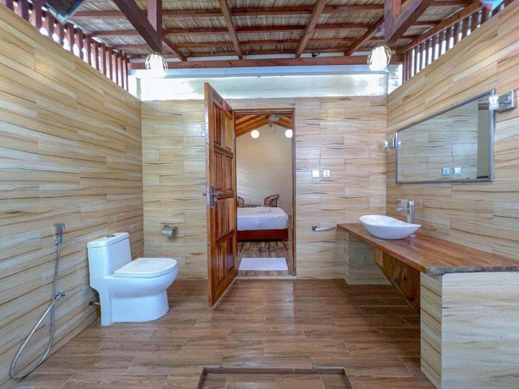 Koupelna v ubytování Bambukeyo Villa