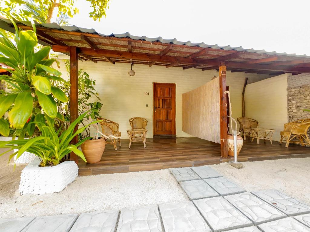 Patio nebo venkovní prostory v ubytování Bambukeyo Villa