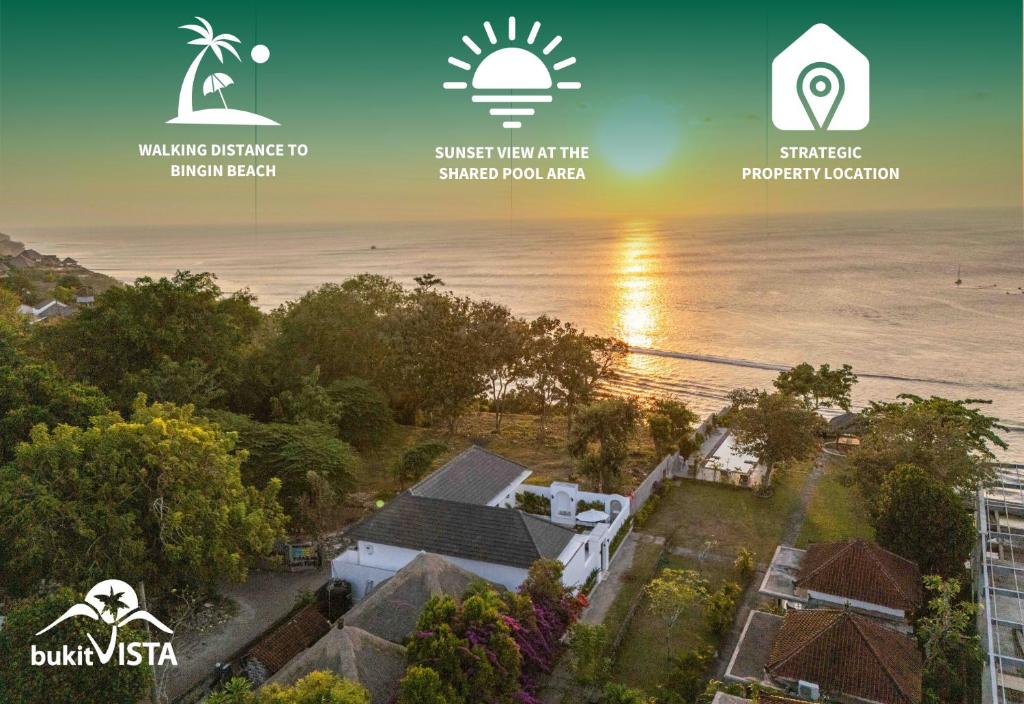 Naturlandskabet i nærheden af villaen