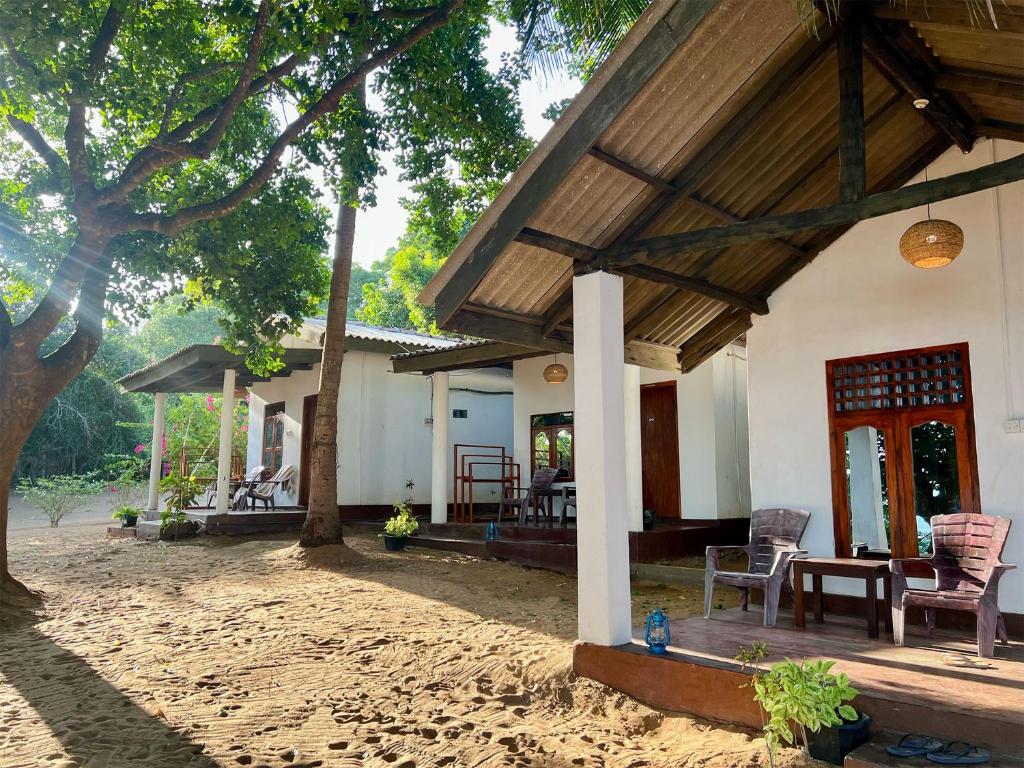Zahrada ubytování Ocean Vibe Srilanka