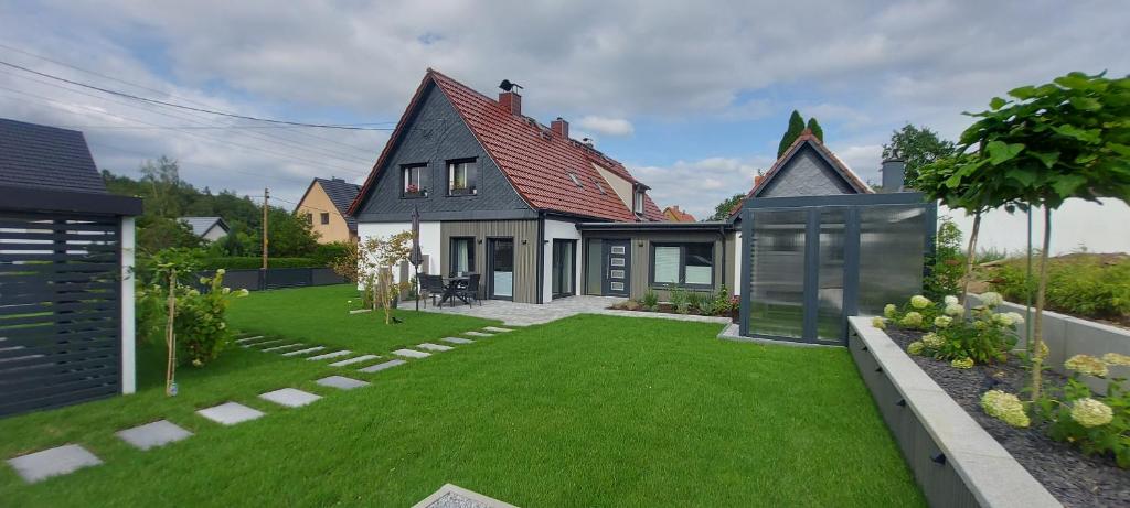 Zahrada ubytování Ferienhaus Landbrücke