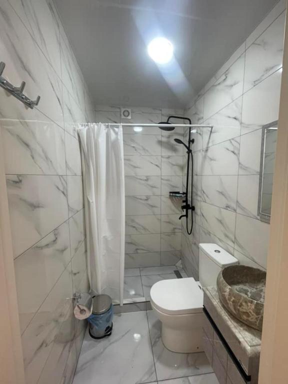 Koupelna v ubytování Hotel Chipo 4