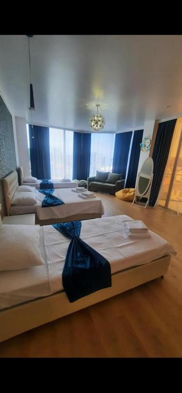Postel nebo postele na pokoji v ubytování Hotel Chipo 4