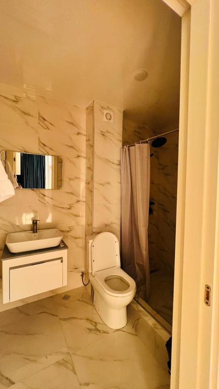 Koupelna v ubytování Hotel Chipo 4
