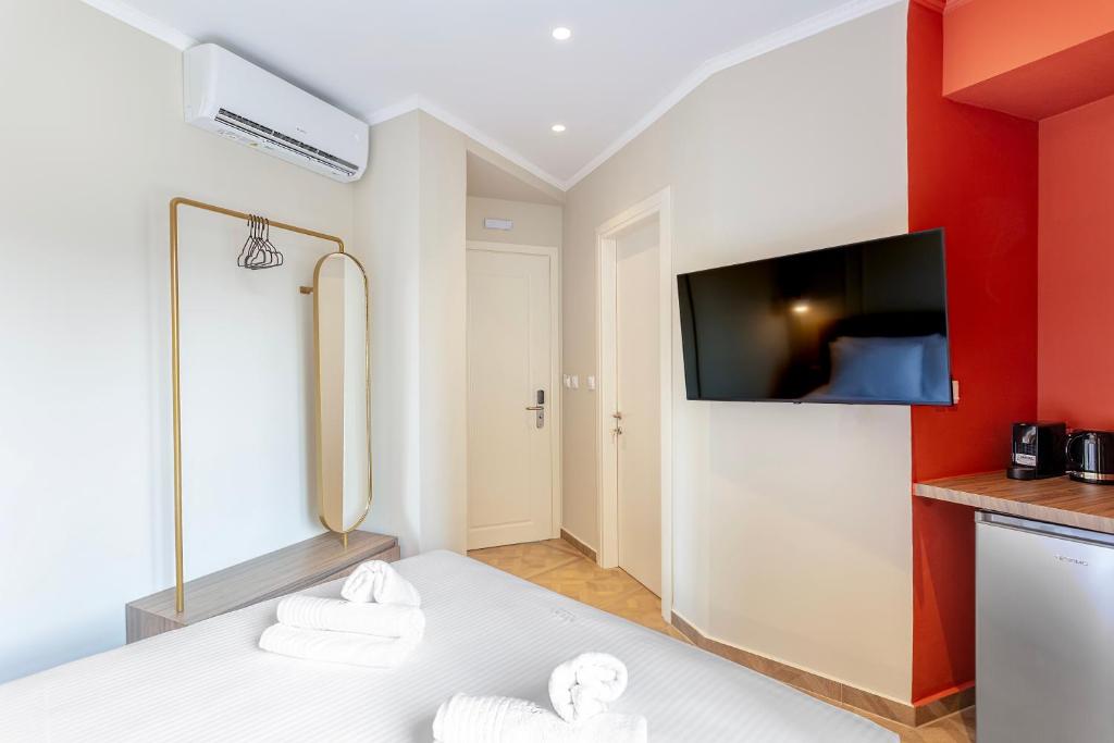 TV a/nebo společenská místnost v ubytování Atlas Boutique Suites