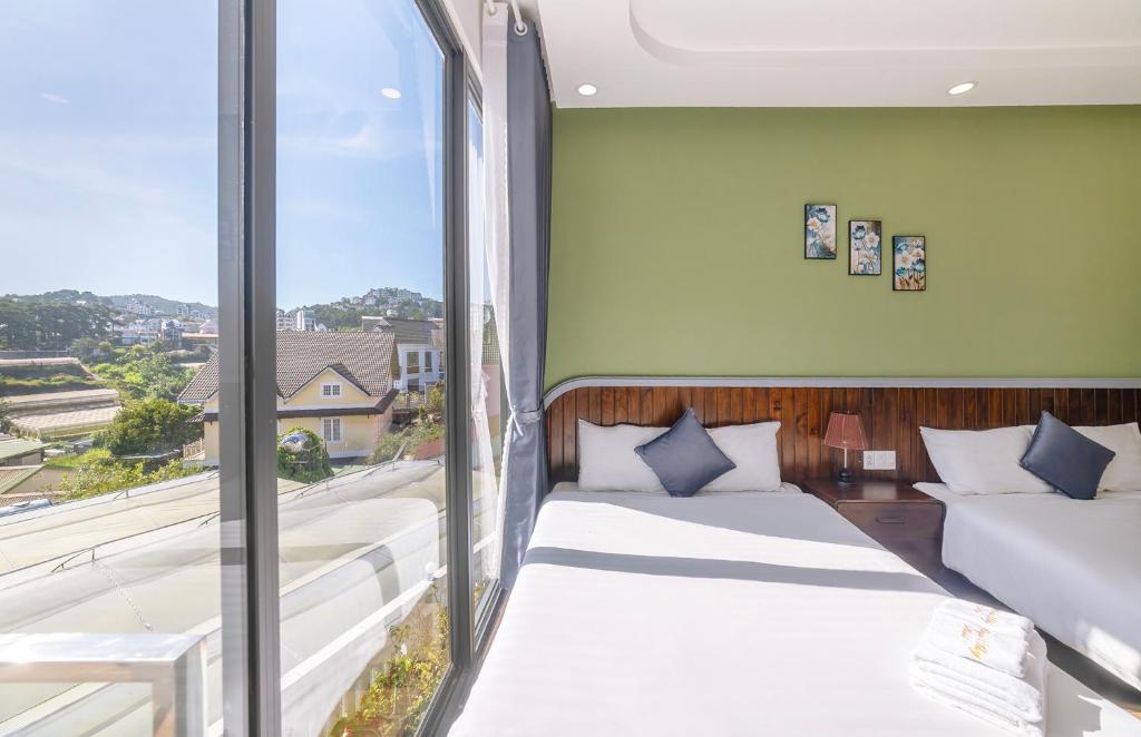 Posezení v ubytování Mega Sky Dalat Hotel