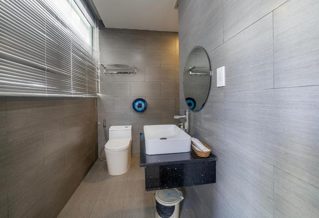 Koupelna v ubytování Mega Sky Dalat Hotel