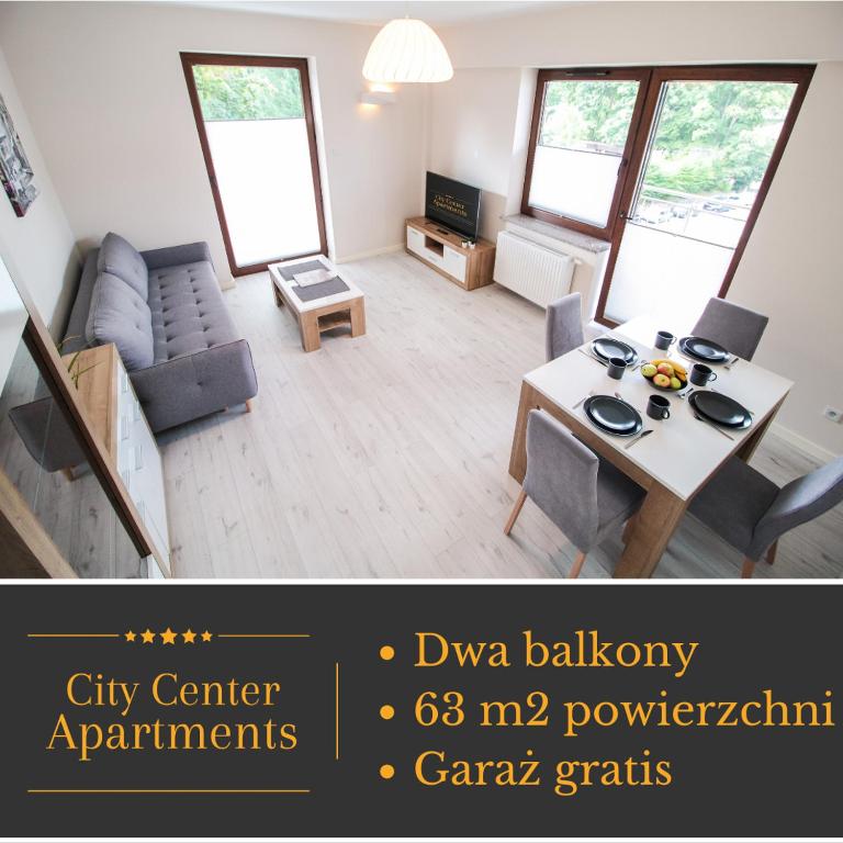 Televízia a/alebo spoločenská miestnosť v ubytovaní Apartament City Center Classic - Luxury Standard
