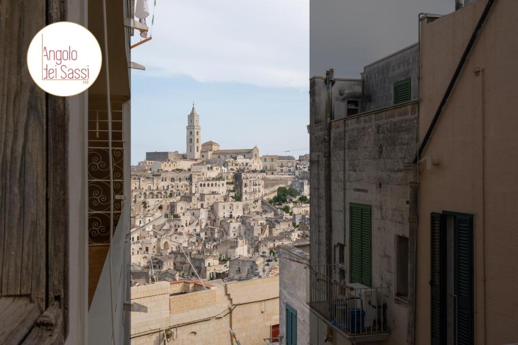 Nespecifikovaný výhled na destinaci Matera nebo výhled na město při pohledu z bed and breakfast