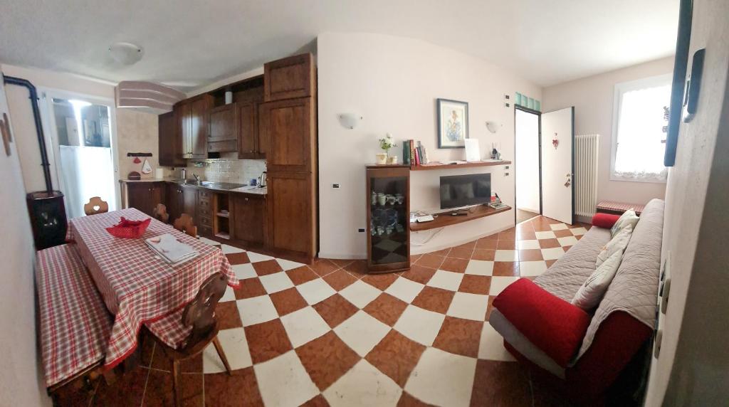 Kuchyň nebo kuchyňský kout v ubytování Piccolo Paradiso