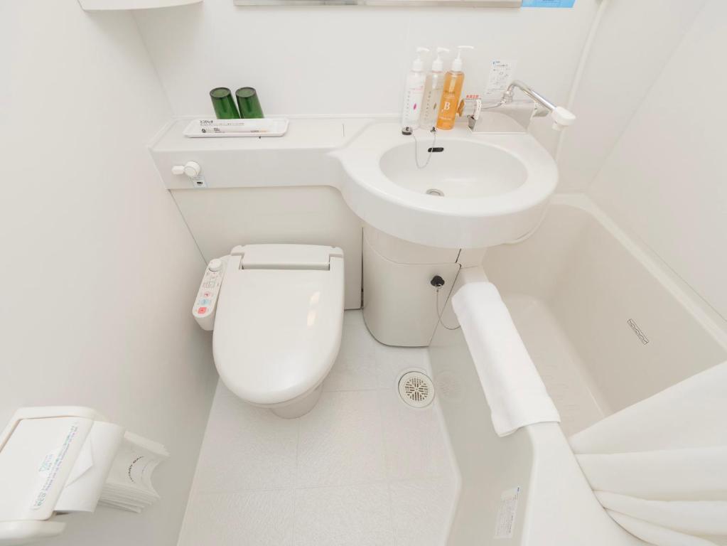Koupelna v ubytování Super Hotel Yokohama Kannai