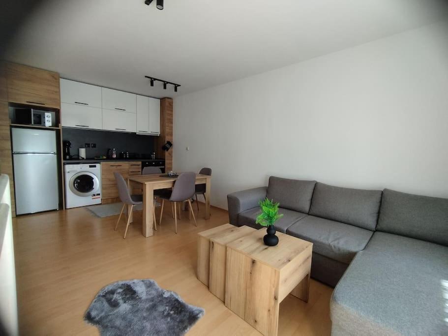 Kuchyň nebo kuchyňský kout v ubytování Aпартамент Тити