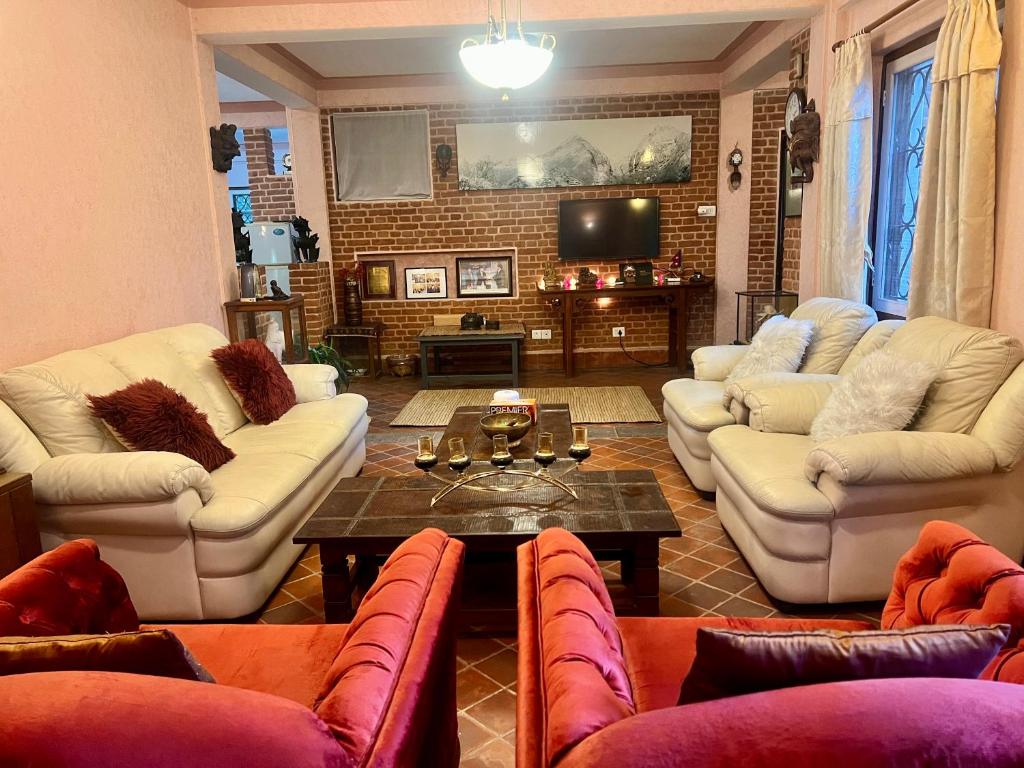 Posezení v ubytování SM home, Lokanthali