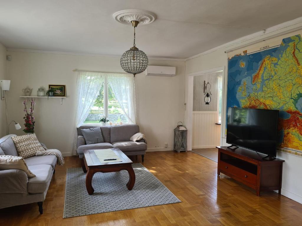 TV a/nebo společenská místnost v ubytování Hovdala Holiday