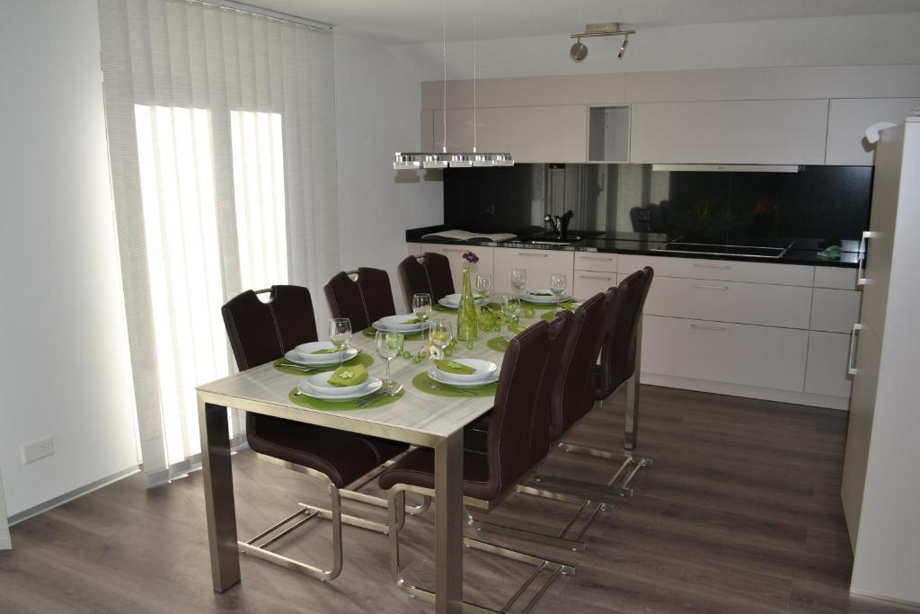 Kuchyň nebo kuchyňský kout v ubytování Haus Bergtreu