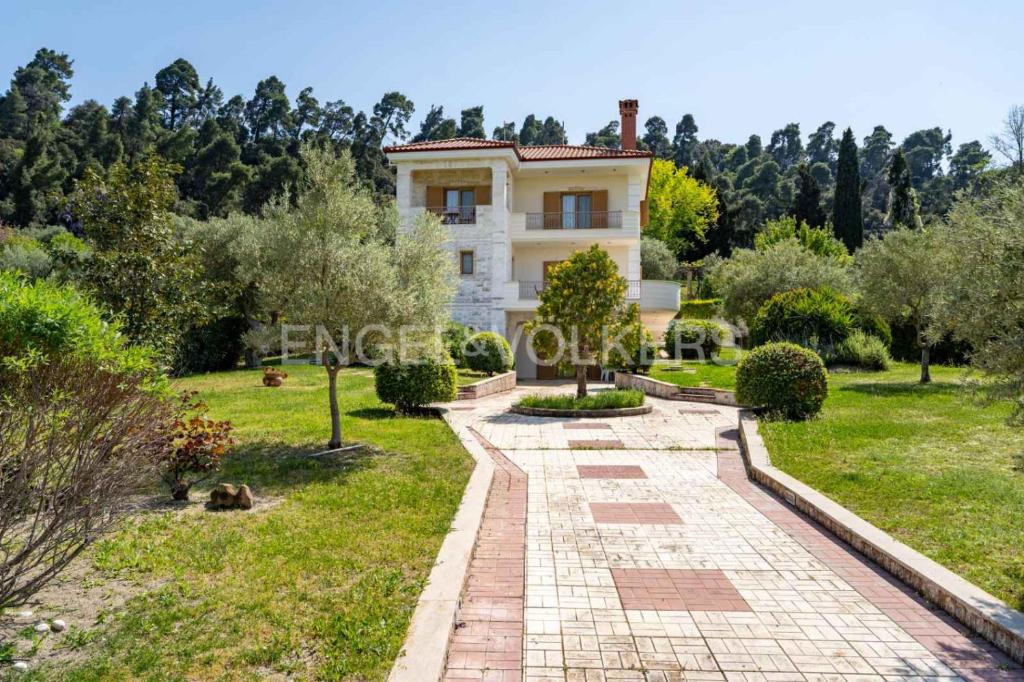 Zahrada ubytování 4BR Sea View Villa in Halkidiki