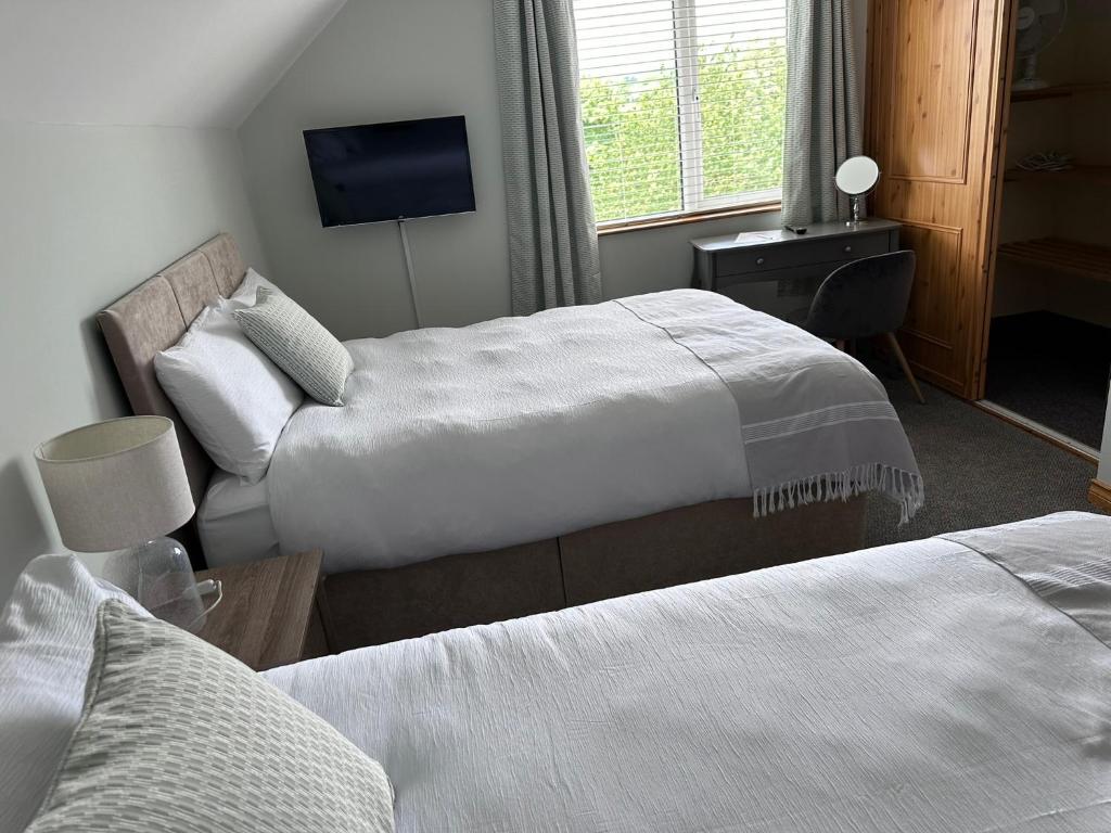 Postel nebo postele na pokoji v ubytování Muff Village Bed & Breakfast
