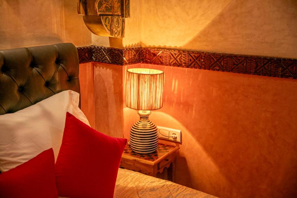 Posezení v ubytování Riad Bab Chems