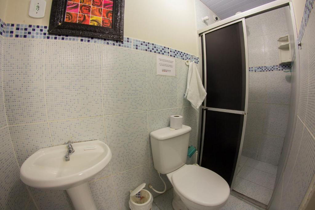 Koupelna v ubytování Cosmopolitan Hostel