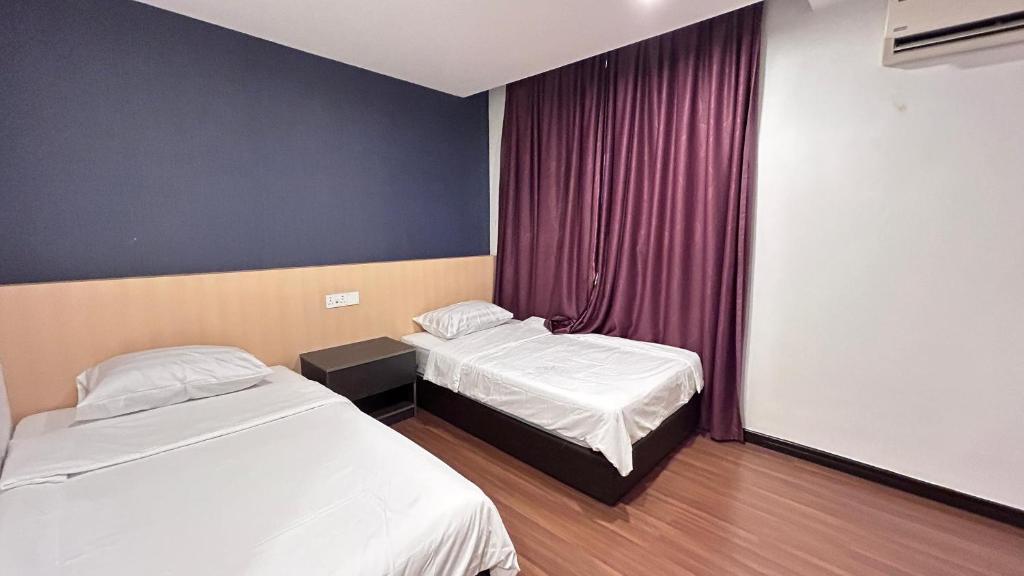 Postel nebo postele na pokoji v ubytování New YX oasis hotel 新悦喜雅居自助酒店