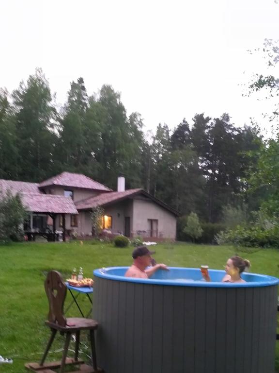 Zahrada ubytování Apartamenti ar verandu diviem cilvēkiem