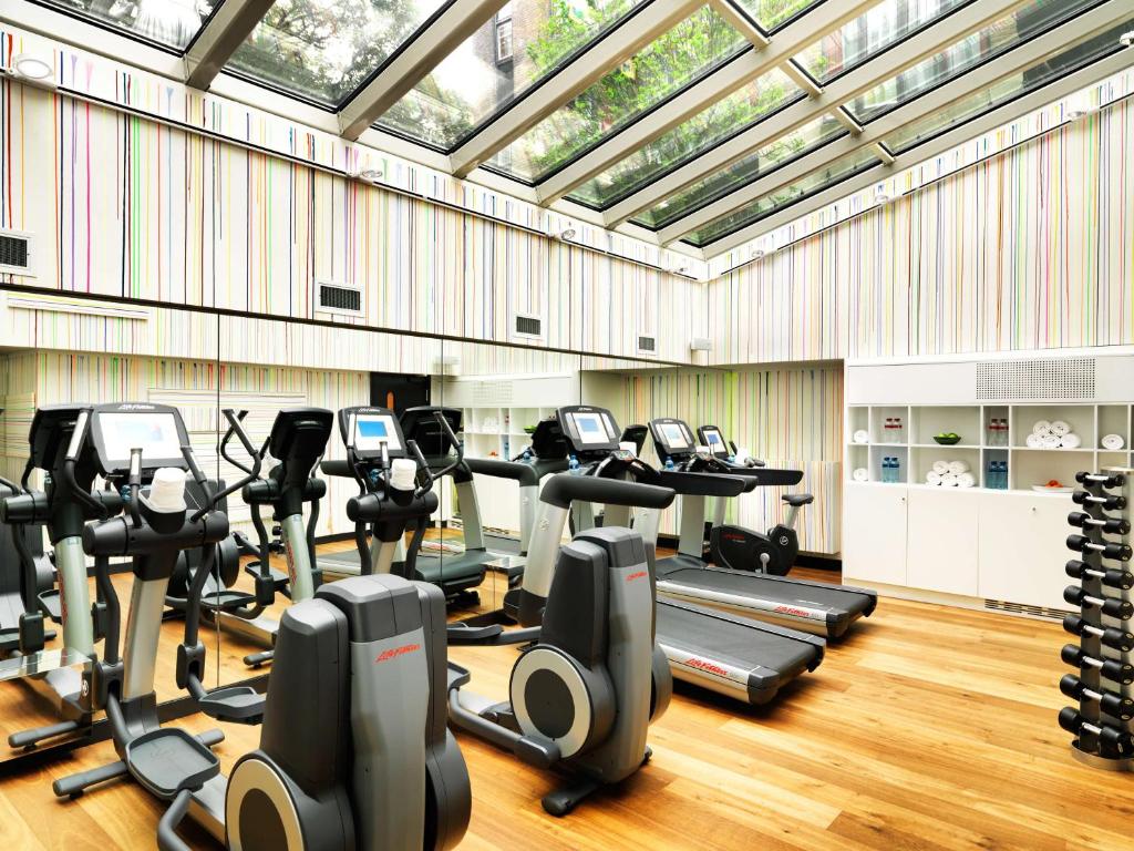 Het fitnesscentrum en/of fitnessfaciliteiten van Andaz Amsterdam, Prinsengracht, By Hyatt