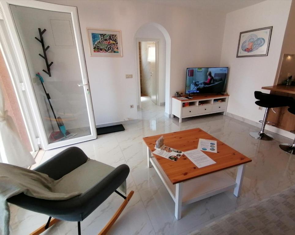 TV a/nebo společenská místnost v ubytování House FIDULIĆ - apartment RUSTIC