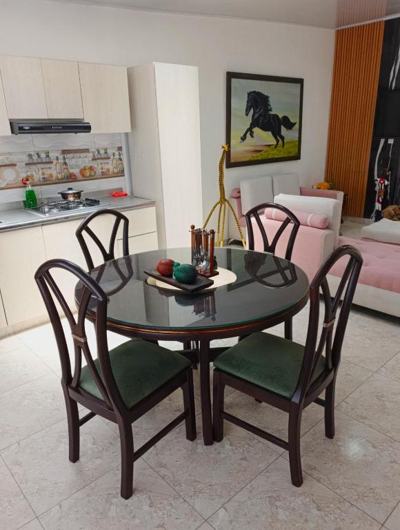 Istumisnurk majutusasutuses Comodas y agradables Habitaciones en Chipre