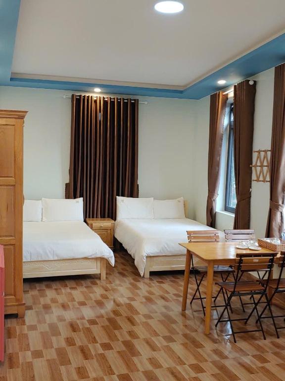 Voodi või voodid majutusasutuse Anh Trang Homestay toas
