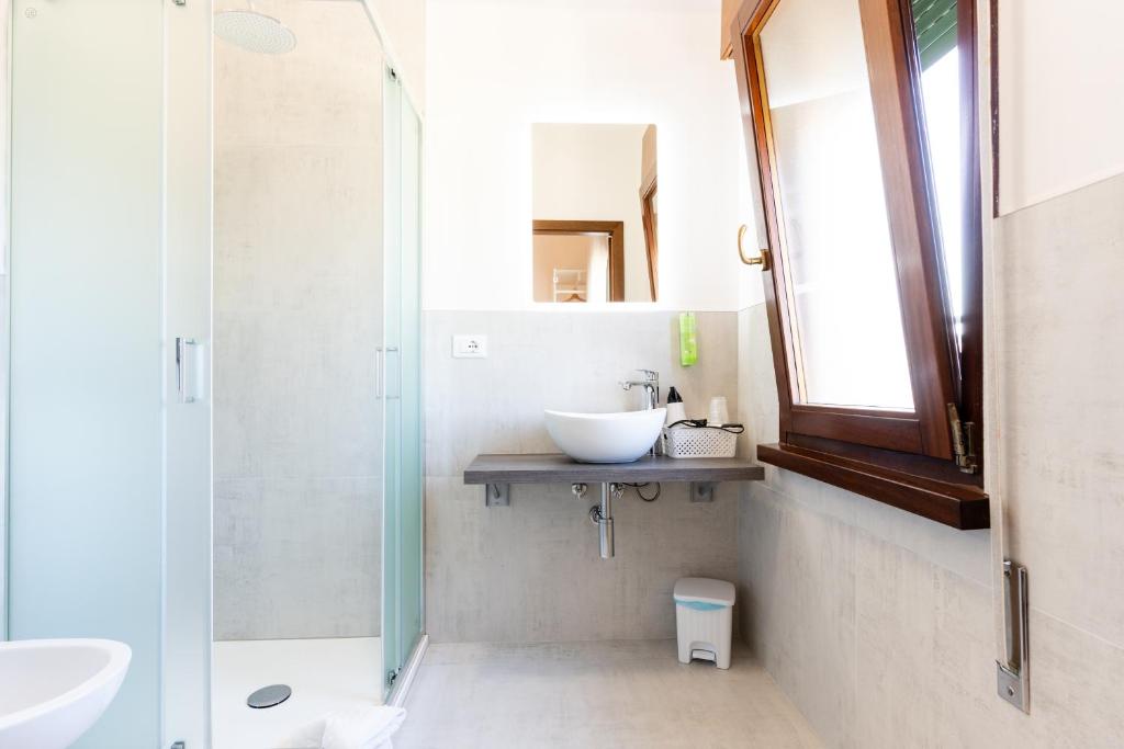 Koupelna v ubytování Hotel Regina