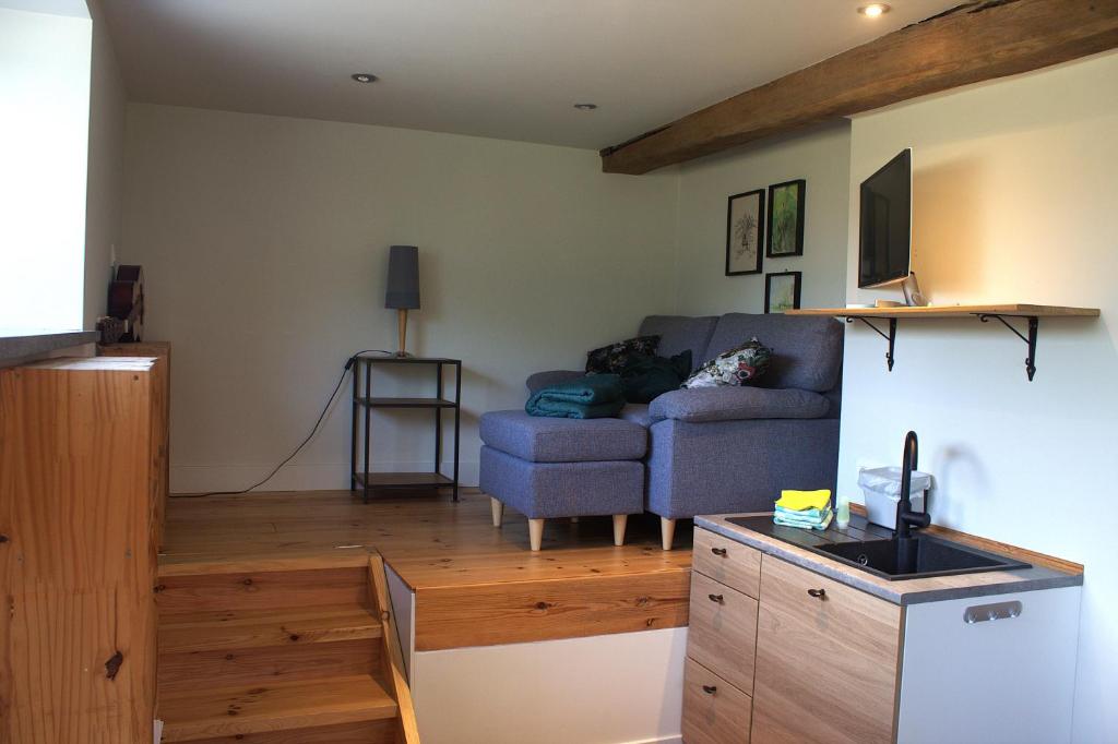 Kuchyň nebo kuchyňský kout v ubytování B&B Lekker Buiten