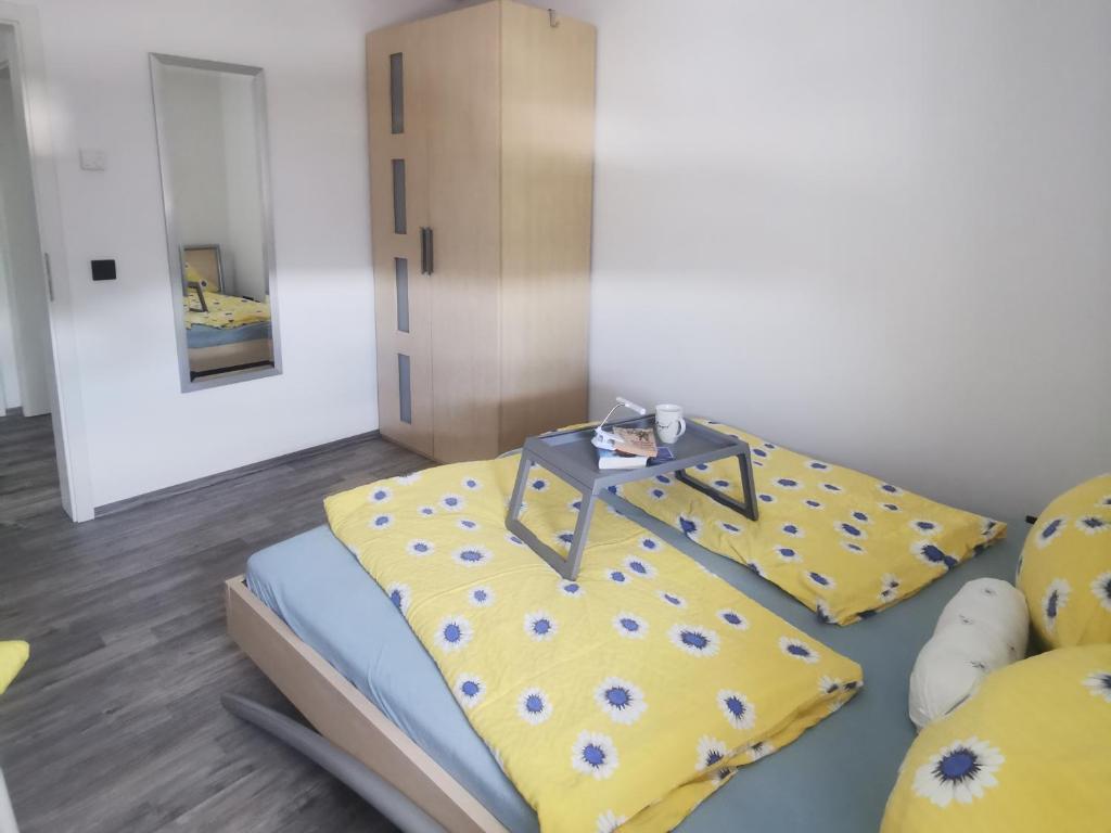 Postel nebo postele na pokoji v ubytování Apart Bellagast