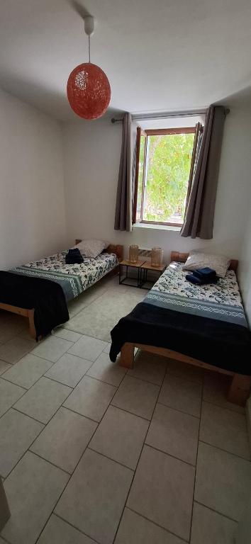 Postel nebo postele na pokoji v ubytování Le Colibri