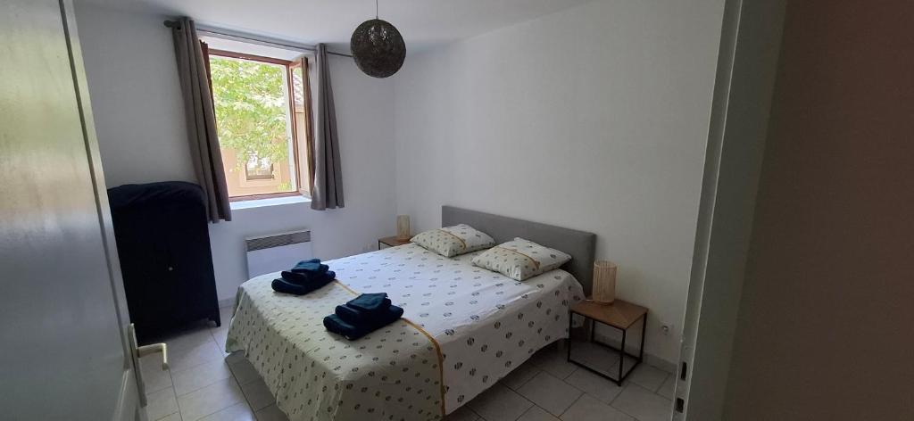 Postel nebo postele na pokoji v ubytování Le Colibri