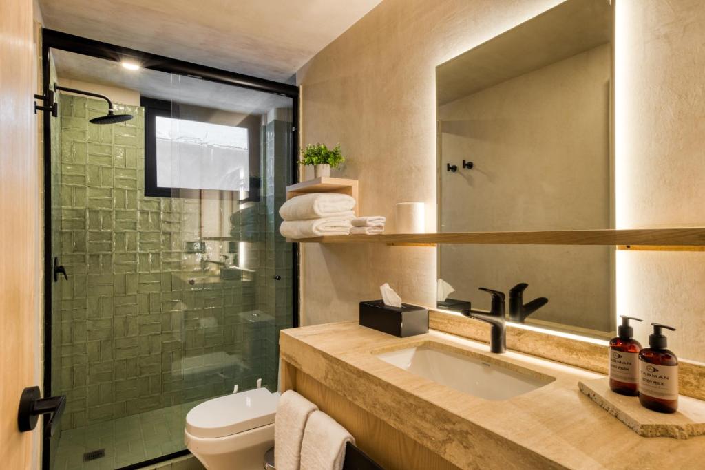 Koupelna v ubytování Caliza Roma Residences by Tasman