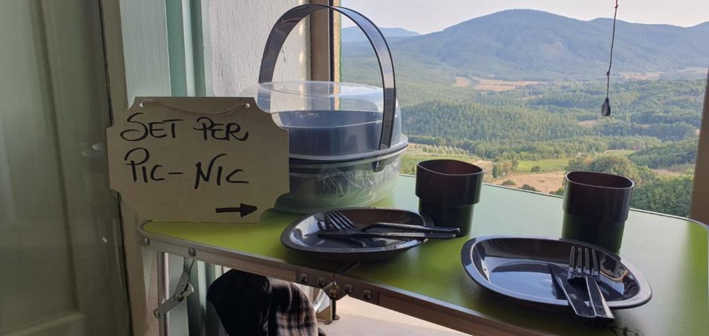 Nespecifikovaný výhled na hory nebo výhled na hory při pohledu z apartmánu